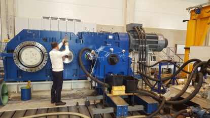 Probelauf Turbostirnradgetriebe MT600A03